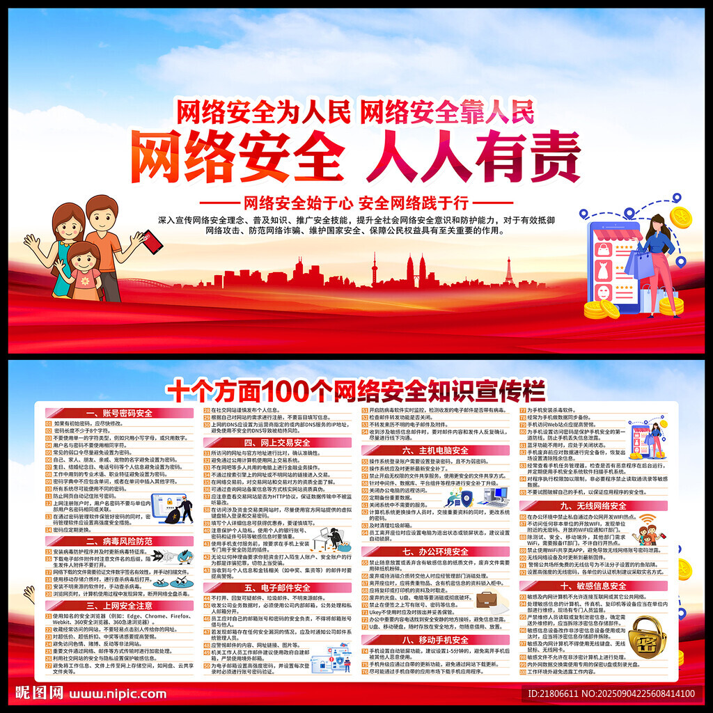 网络安全宣传栏
