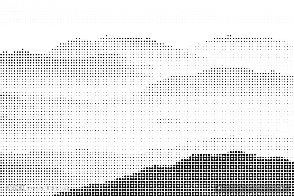 水墨山