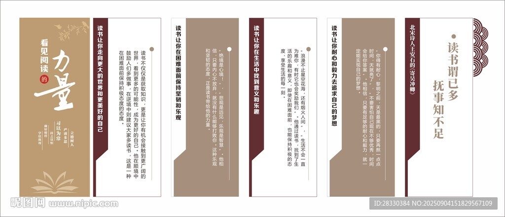 阅览室文化墙