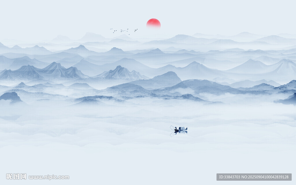 水墨山水画