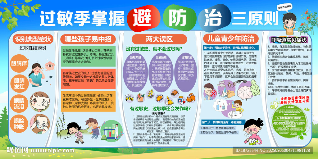 过敏季掌握避防治三原则