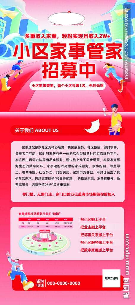 招募展架