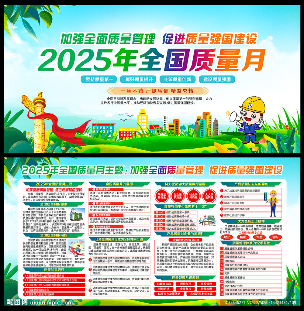 2025年全国质量月海报