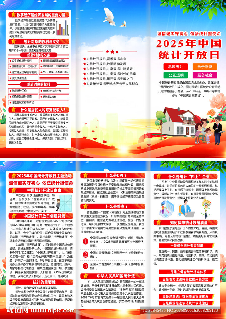 2025年中国统计开放日折页
