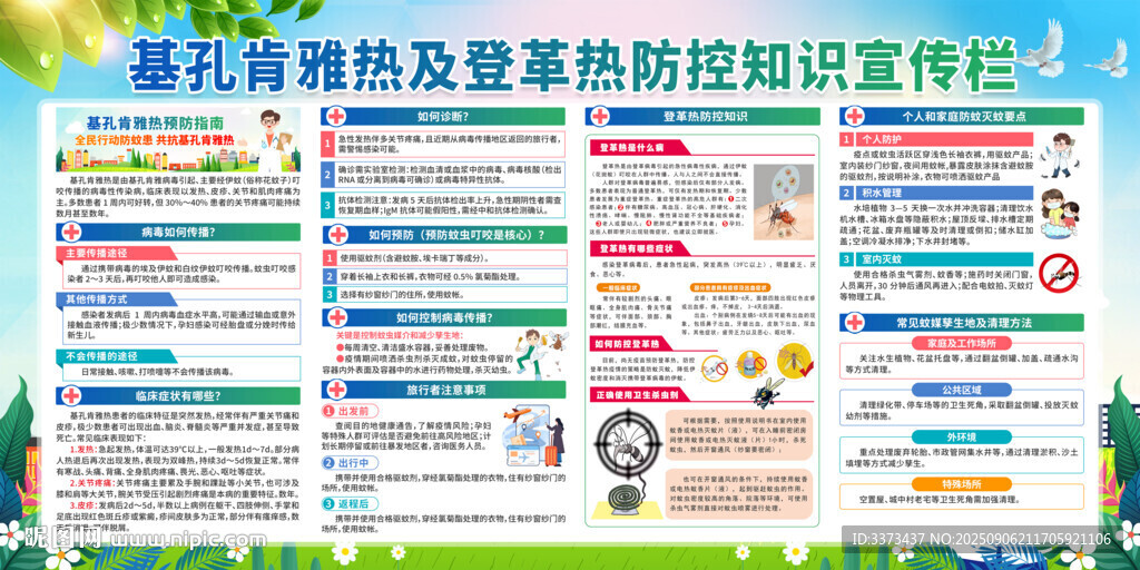基孔肯雅热登革热宣传栏