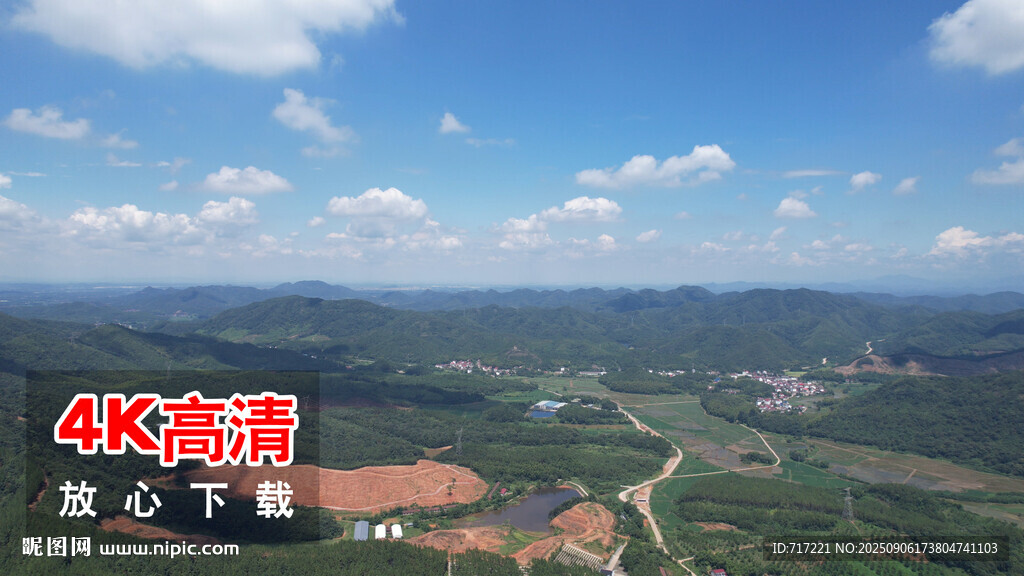 4K高清俯瞰美丽山川景色