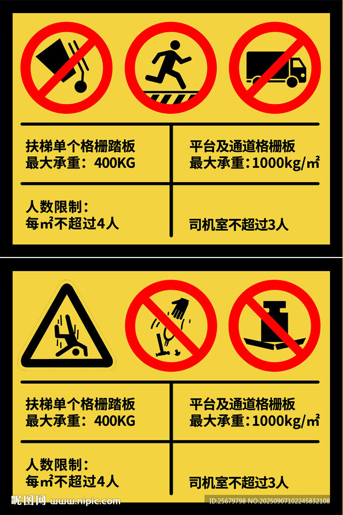格栅承载告知牌