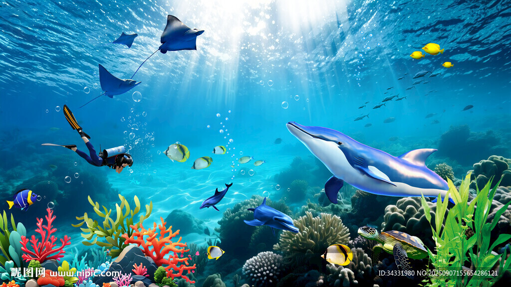 海底世界海底珊瑚