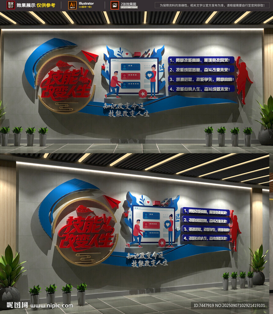 技能文化墙