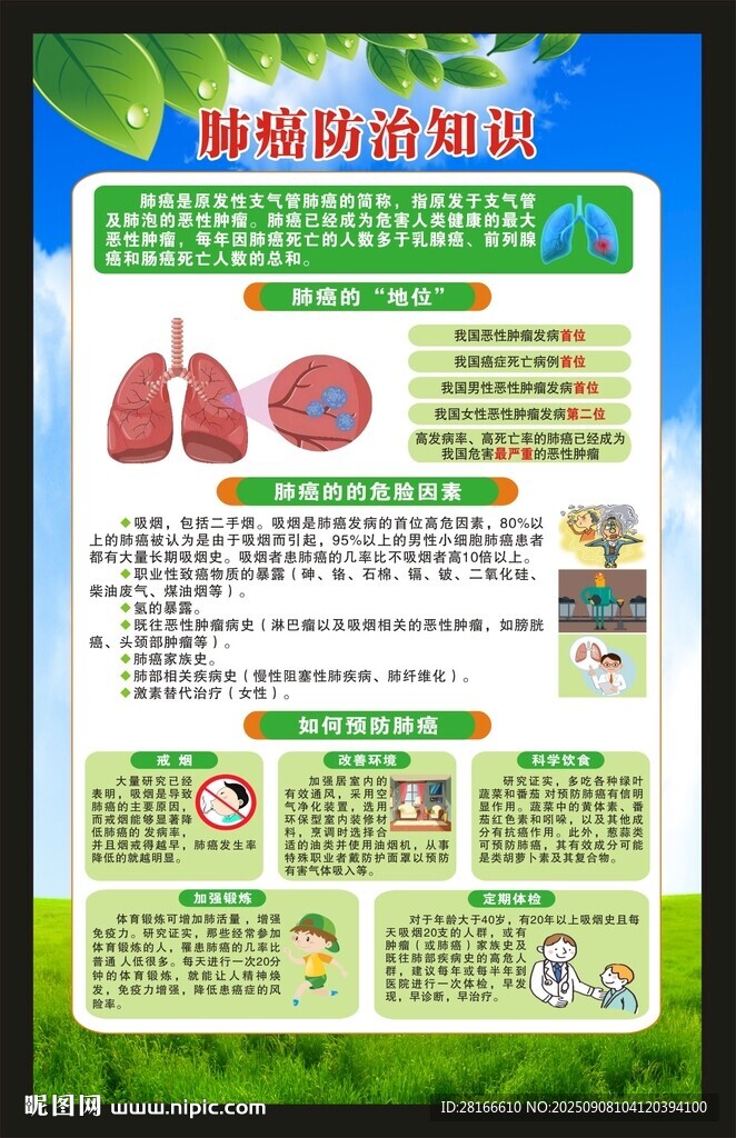 全国肿瘤防治宣传周海报