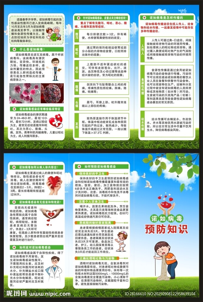 健康教育知识三折页
