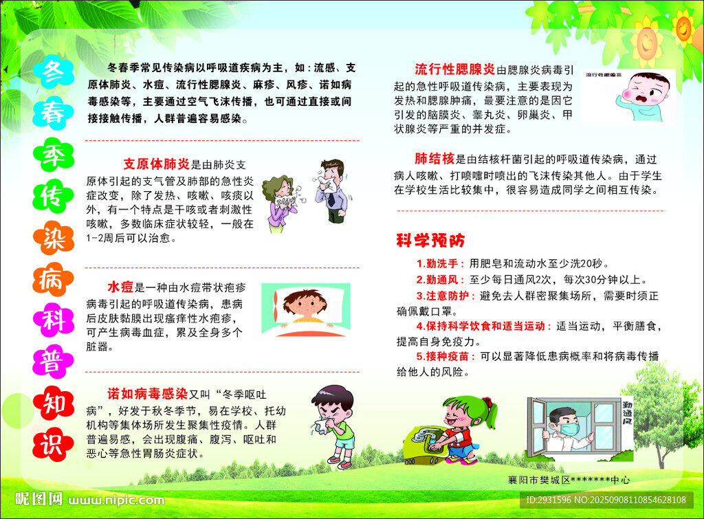 冬季预防科谱 