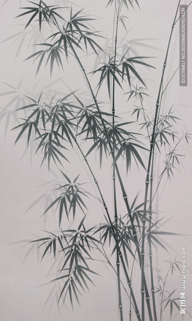水墨竹林