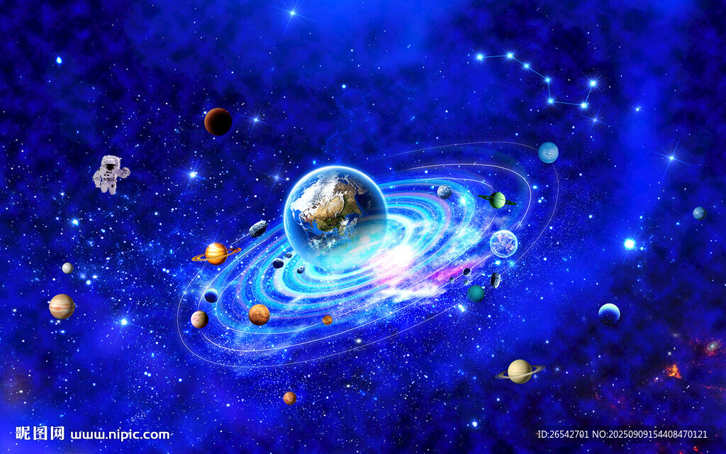 梦幻宇宙中的行星景象