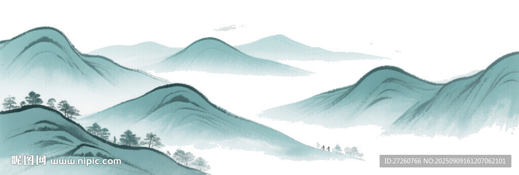 水墨山水意境图