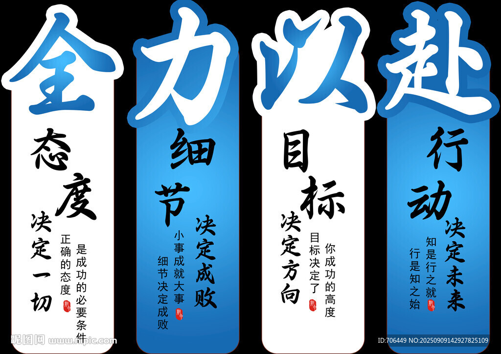 全力以赴工作态度标语