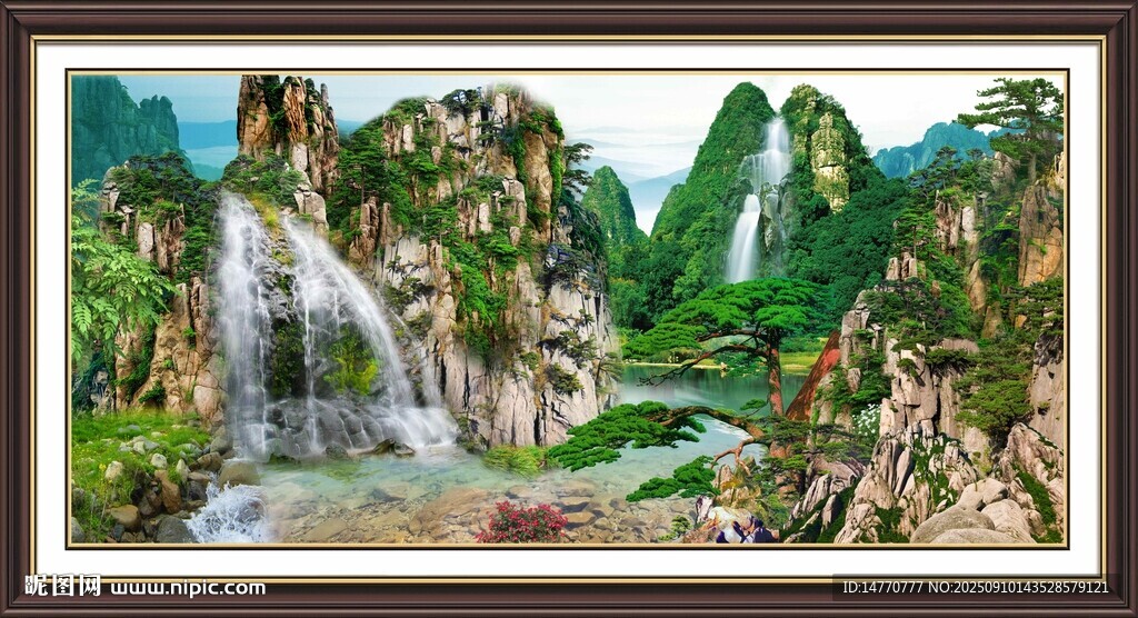 山水国画风景图