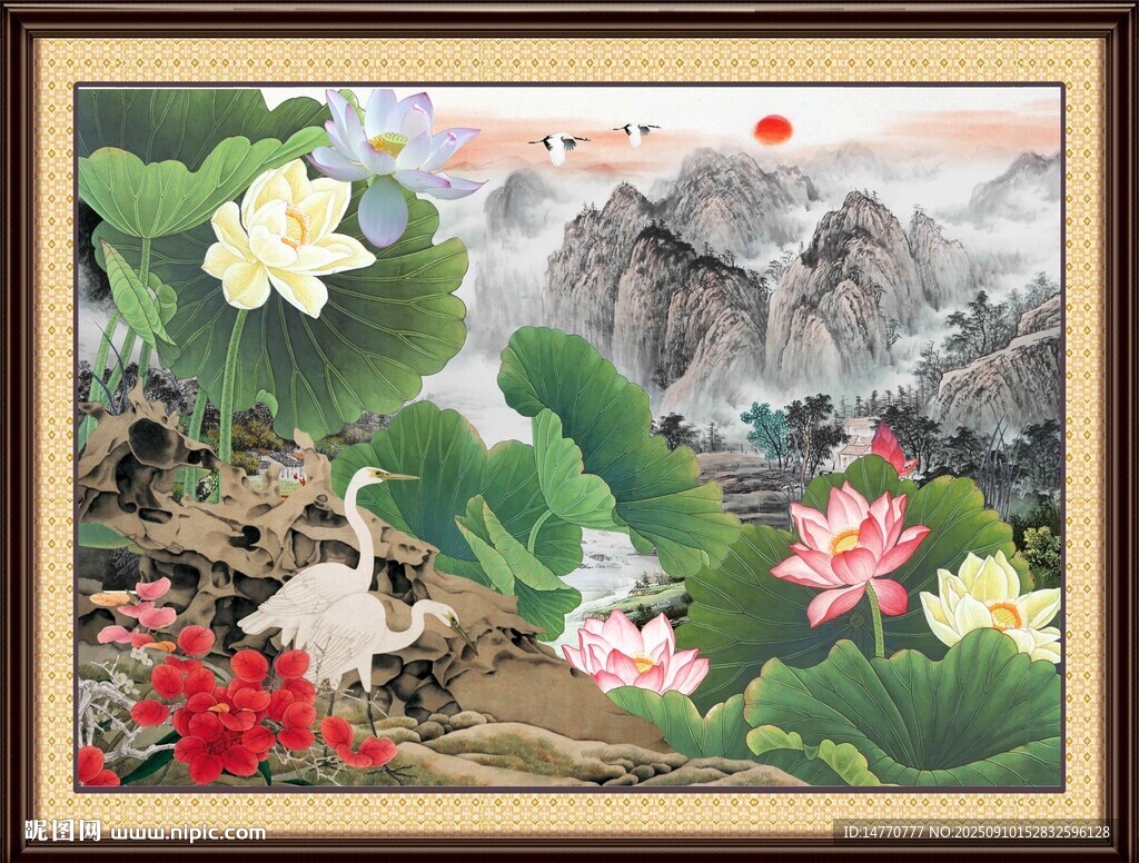 中式山水国画装饰画