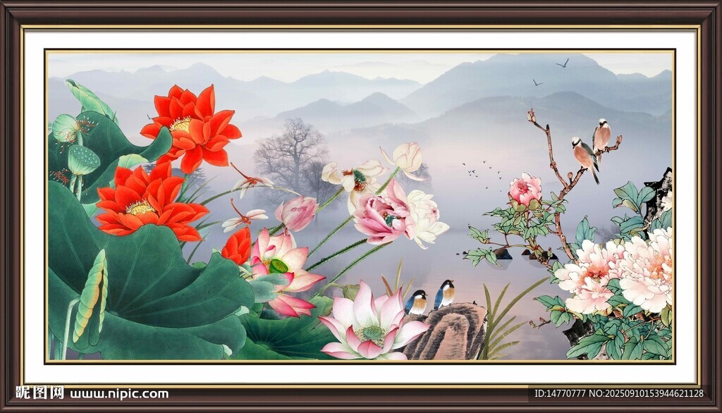 花卉国画