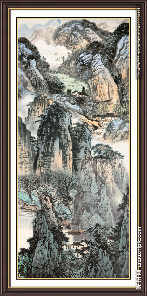  山水国画 