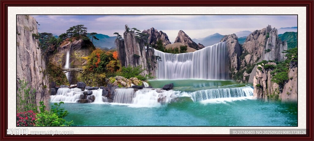 山水风景画卷