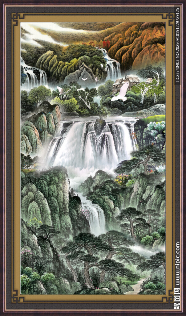 客厅山水画 