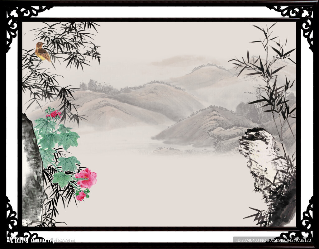 水墨竹子