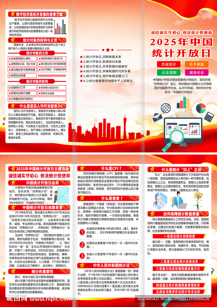 2025年中国统计开放日折页