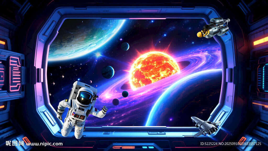 宇宙星空背景墙