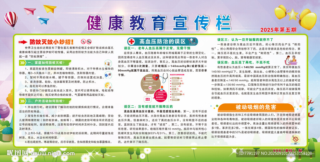健康教育宣传栏海报
