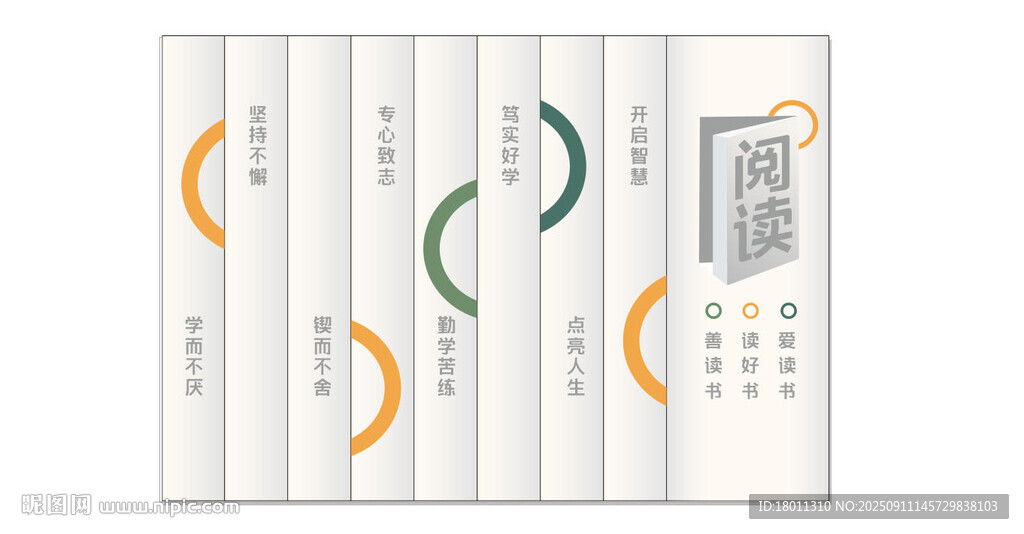 悦读空间标识设计图书馆cdr 