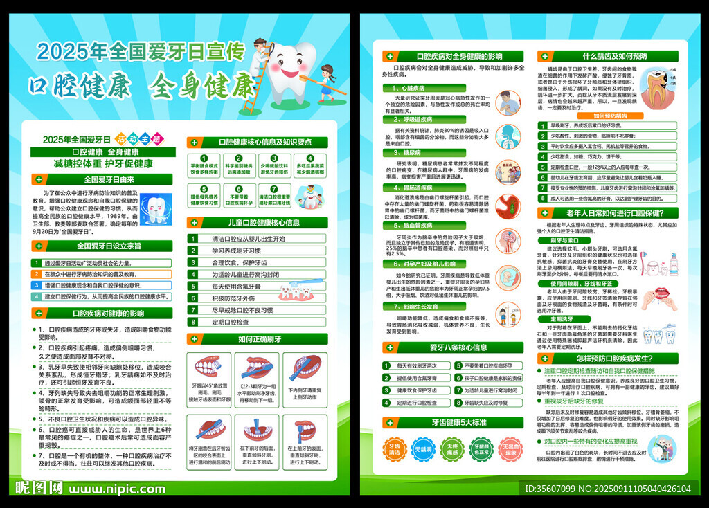 2025年全国爱牙日宣传单