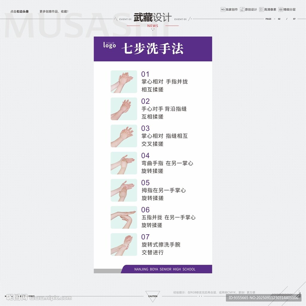 七步洗手法