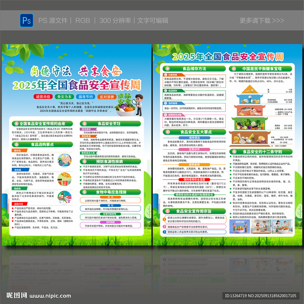 2025年食品安全宣传周宣传单