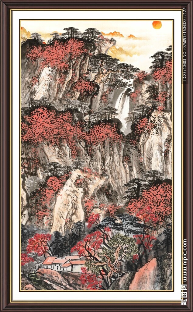 鸿运当头国画 