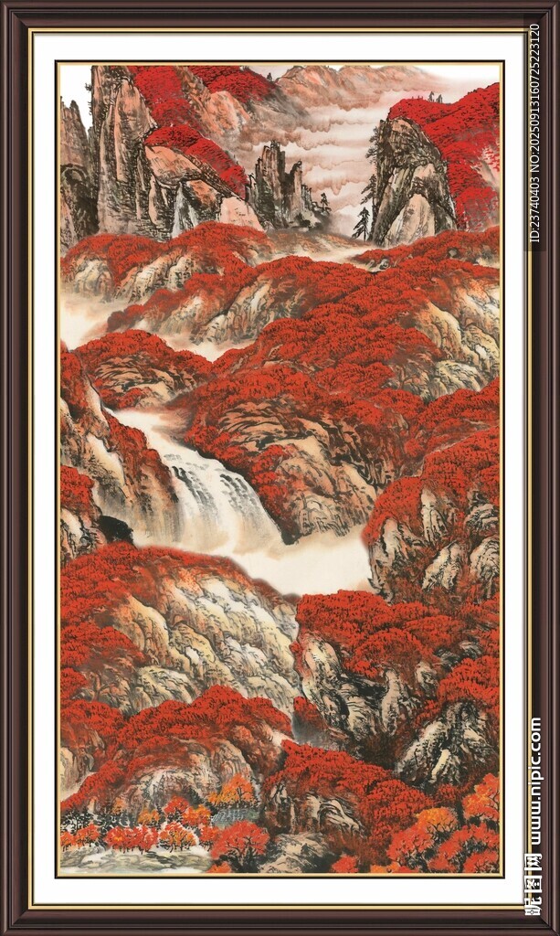 鸿运当头国画 