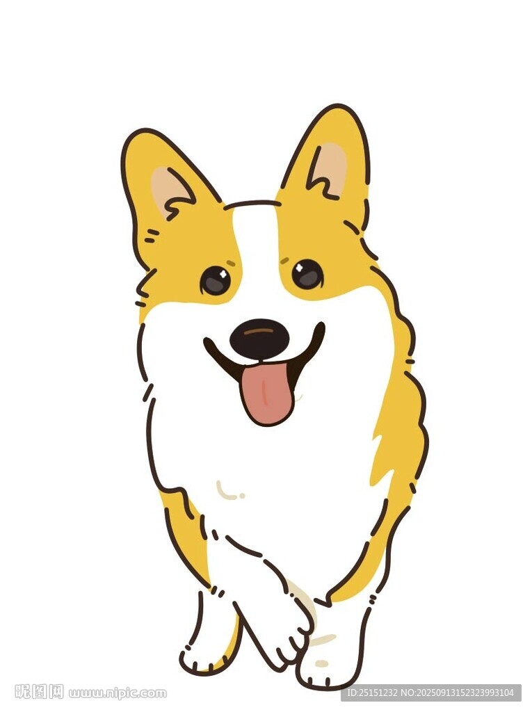 手绘小狗