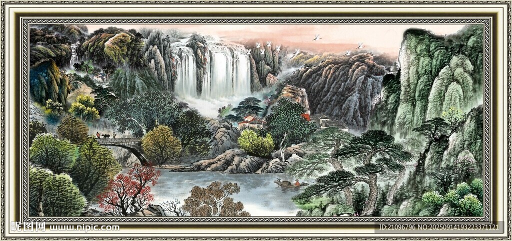 中式山水风景