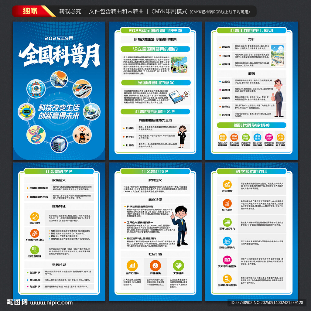 全国科普月海报