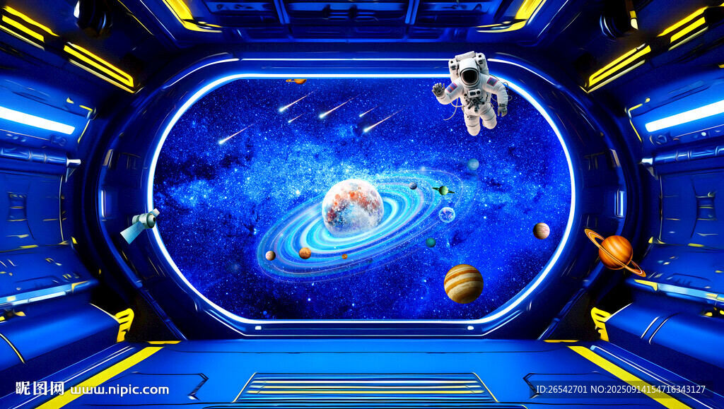未来科幻宇宙空间站