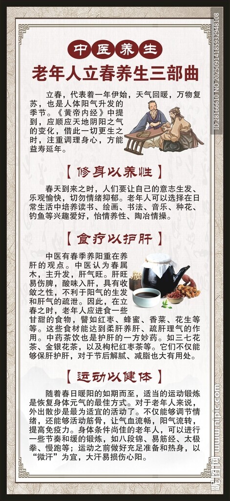中医养生知识展架