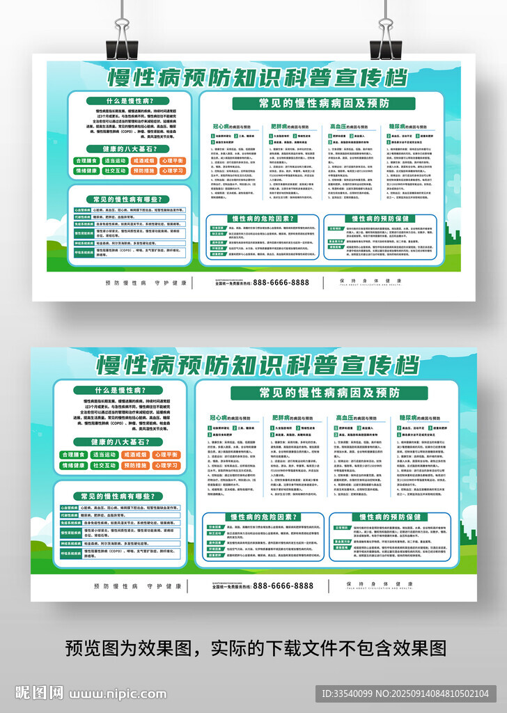 慢病健康教育知识宣传栏