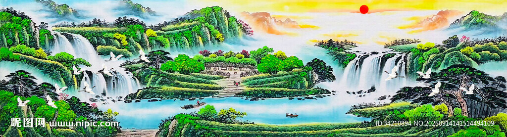 巨幅山水画