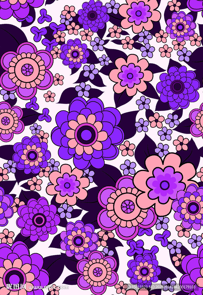 色块花