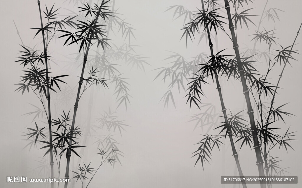 水墨竹子