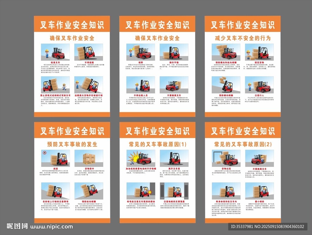 叉车操作制度牌