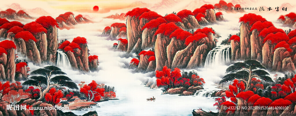 鸿运当头国画
