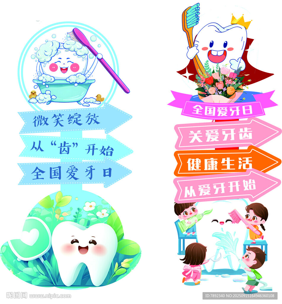 牙齿指示牌