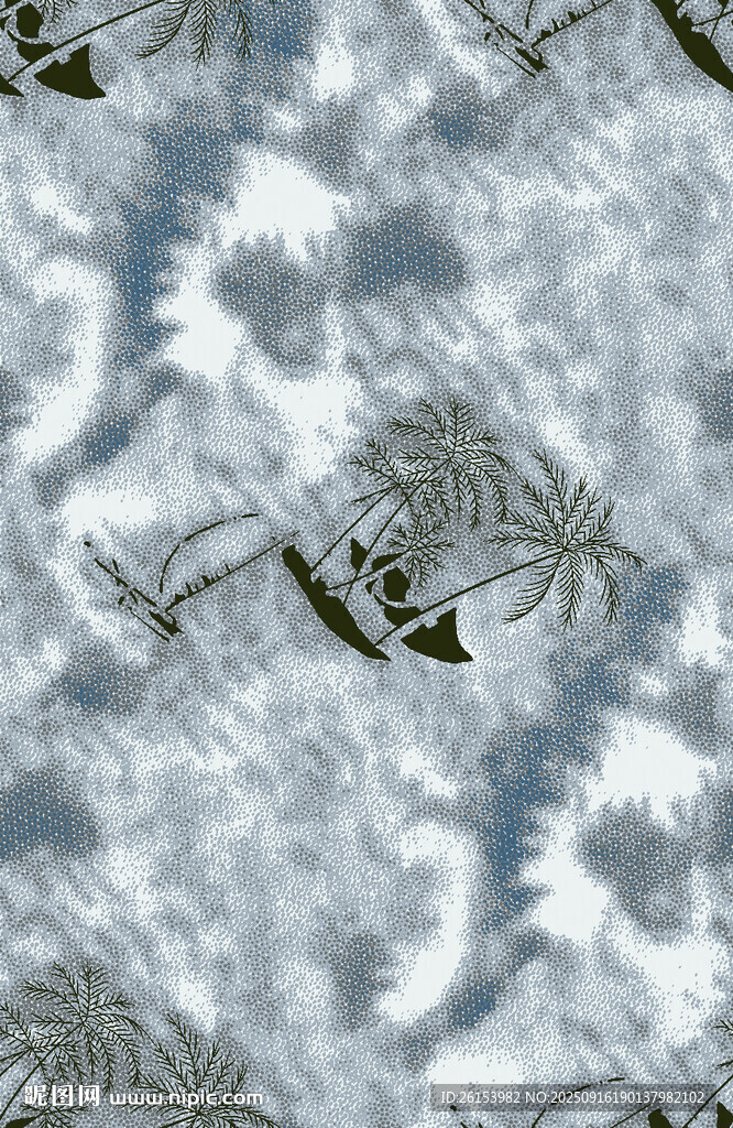 抽象植物纹理图案背景
