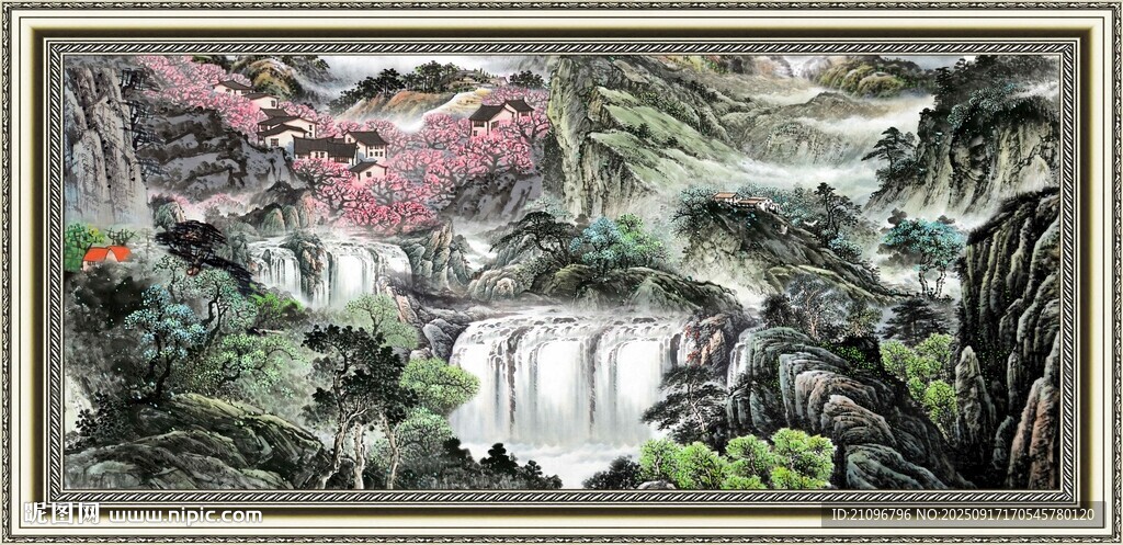 中式山水国画景观
